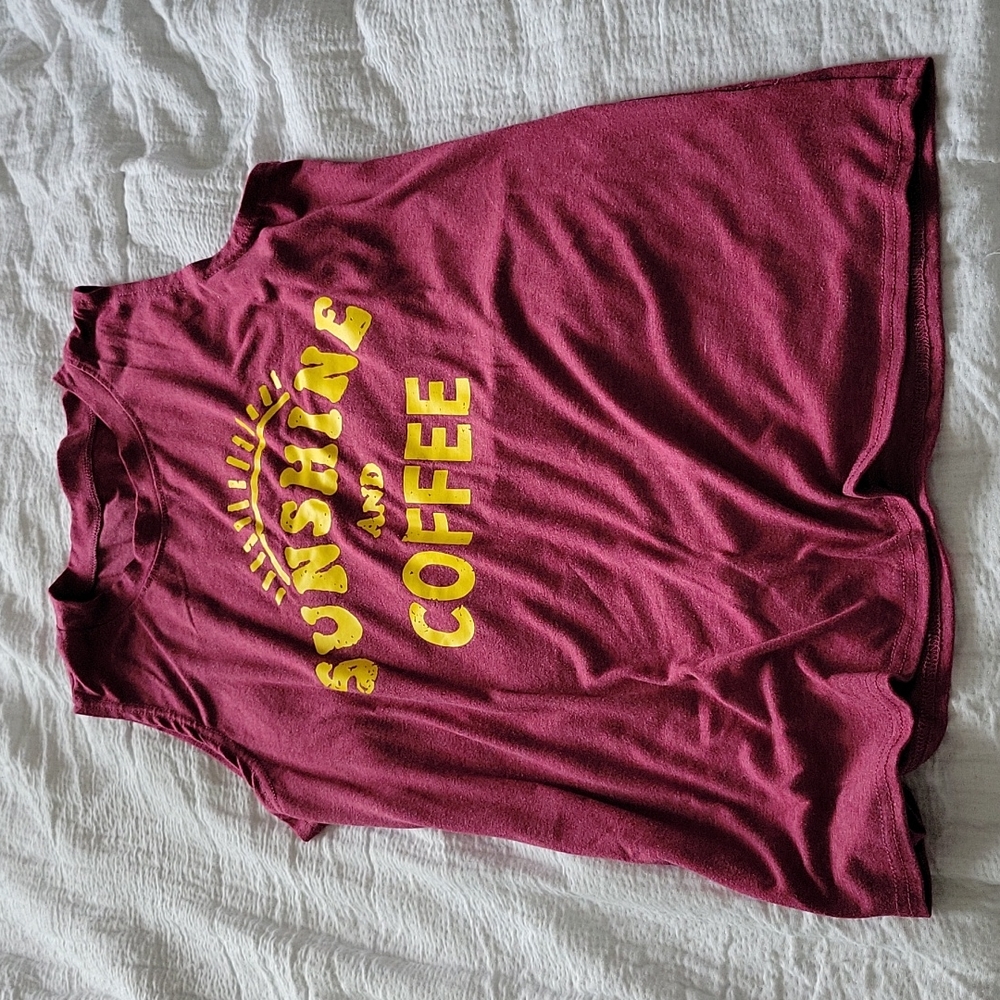 Women's wine colored tank top